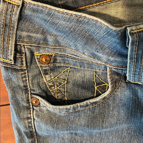 Vintage True Religion Joey Jeans - Low Rise Flare Twisted Leg - Size 26 - Picture 4 of 14